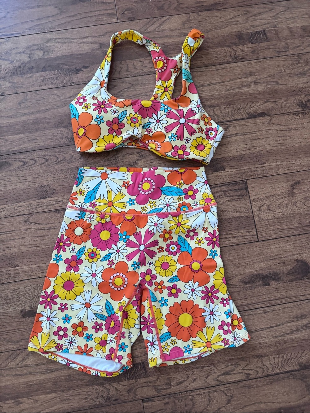 Floral Workout Short Set